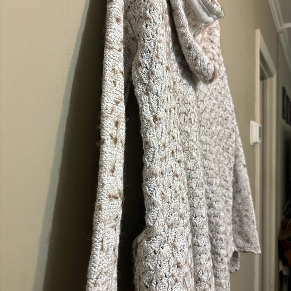 FREE PEOPLE Turn Up The Sun Speckled Toggle Button Zip Up Hooded Cardigan - Picture 10 of 15